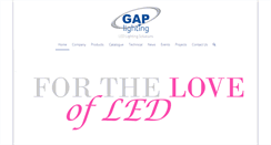 Desktop Screenshot of gaplighting.co.uk